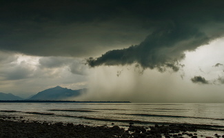 Gewitterfront Chiemsee Gewitterfront Chiemsee